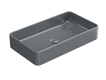 HB-0038MDH Раковина накладная матовый графит 610*350*112