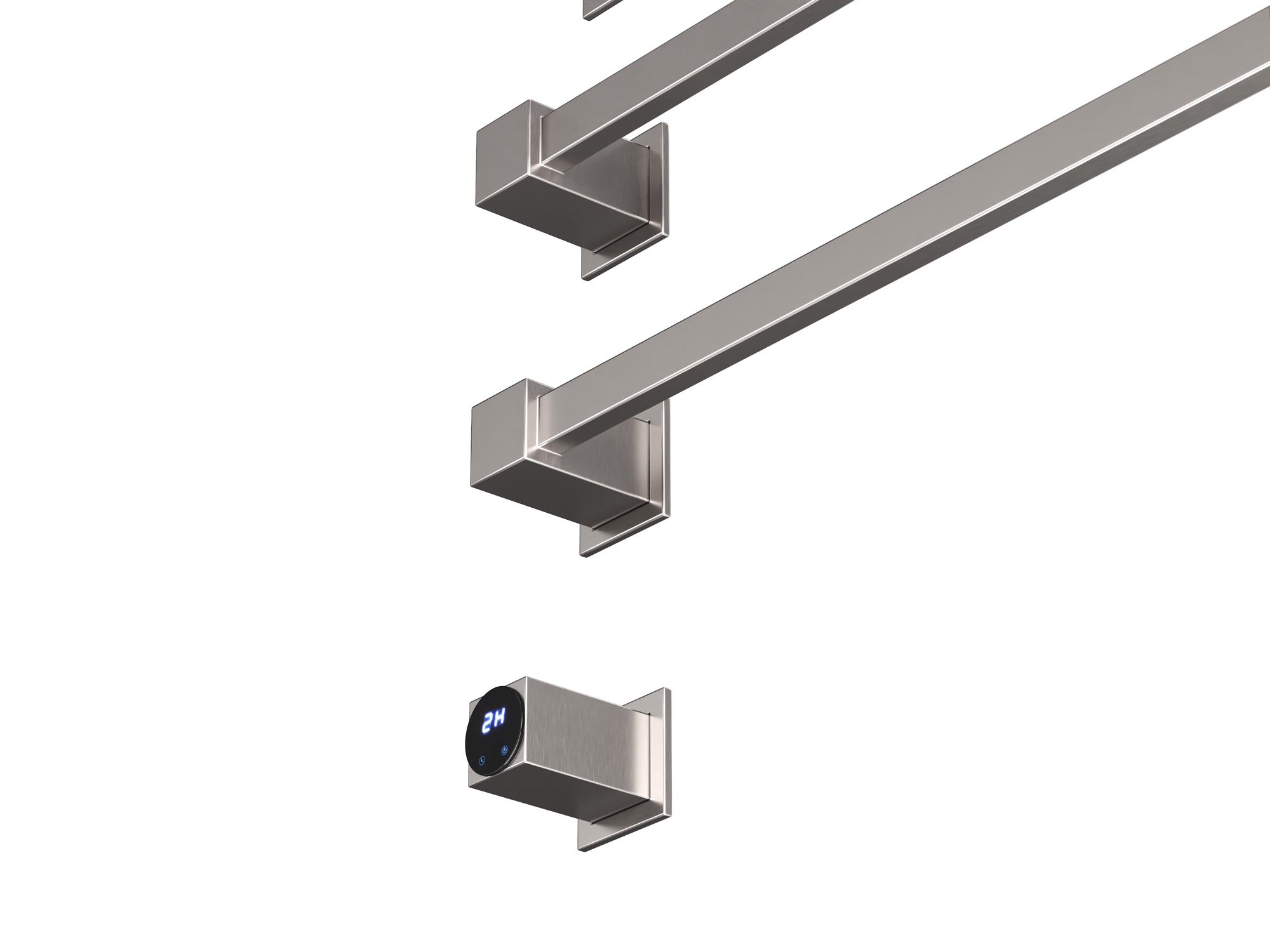 HB-016-3BN Матовый Никель Полотенцесушитель встраиваемый электрический