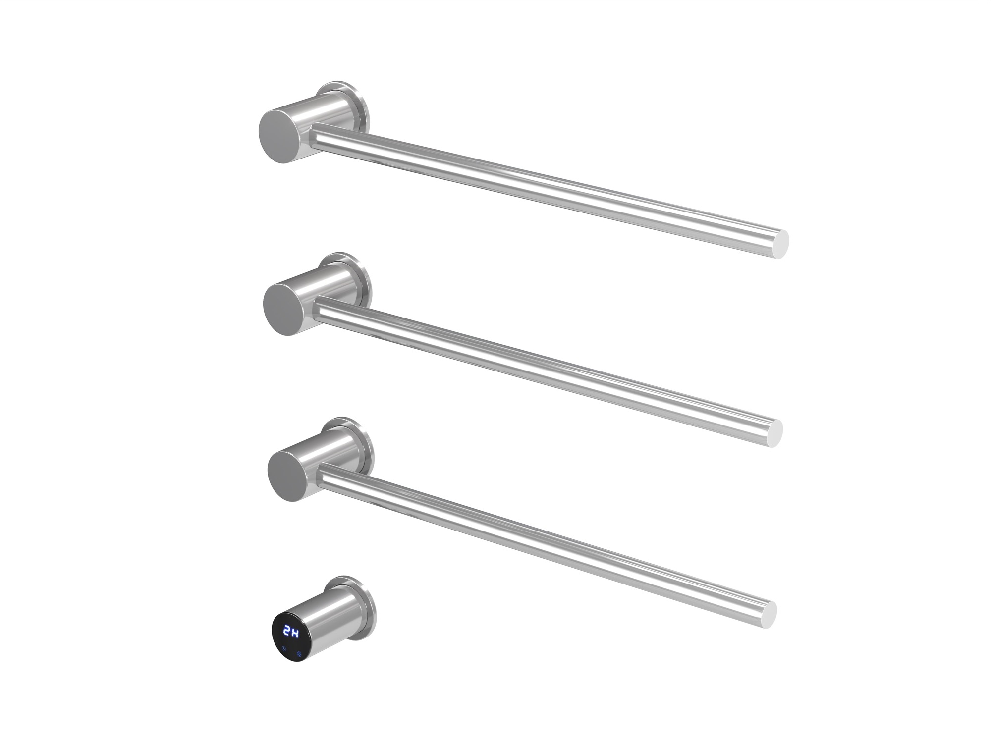 HB-006-3CH Хром Полотенцесушитель встраиваемый электрический