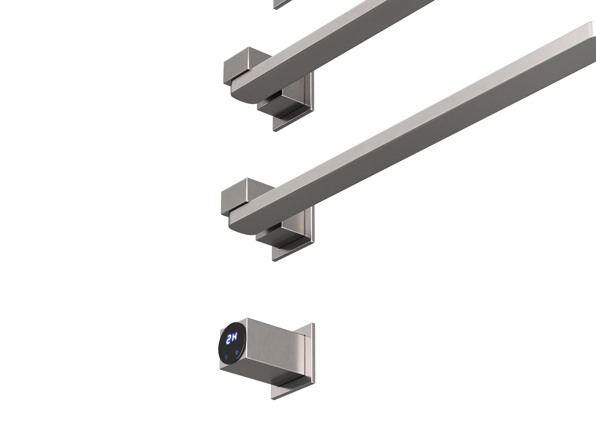 HB-015-4BN Матовый Никель Полотенцесушитель встраиваемый электрический