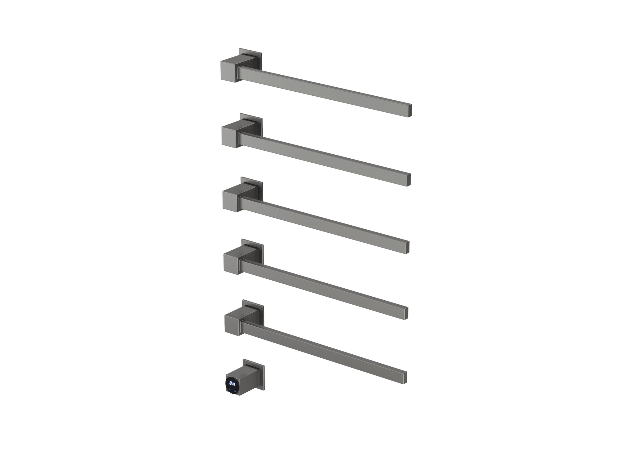 HB-016-5GG  Стальной серый Полотенцесушитель встраиваемый электрический