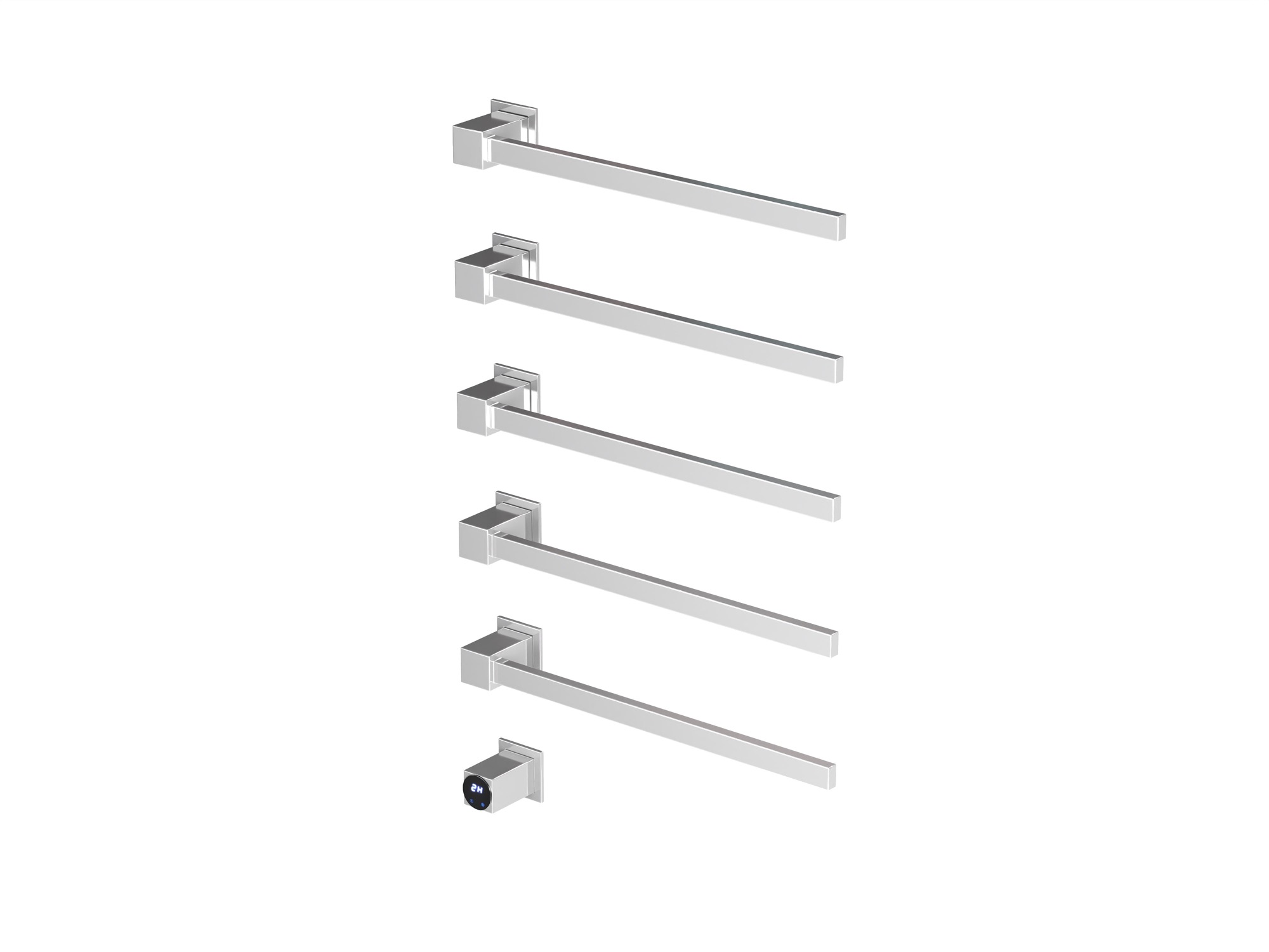 HB-016-5CH Хром Полотенцесушитель встраиваемый электрический