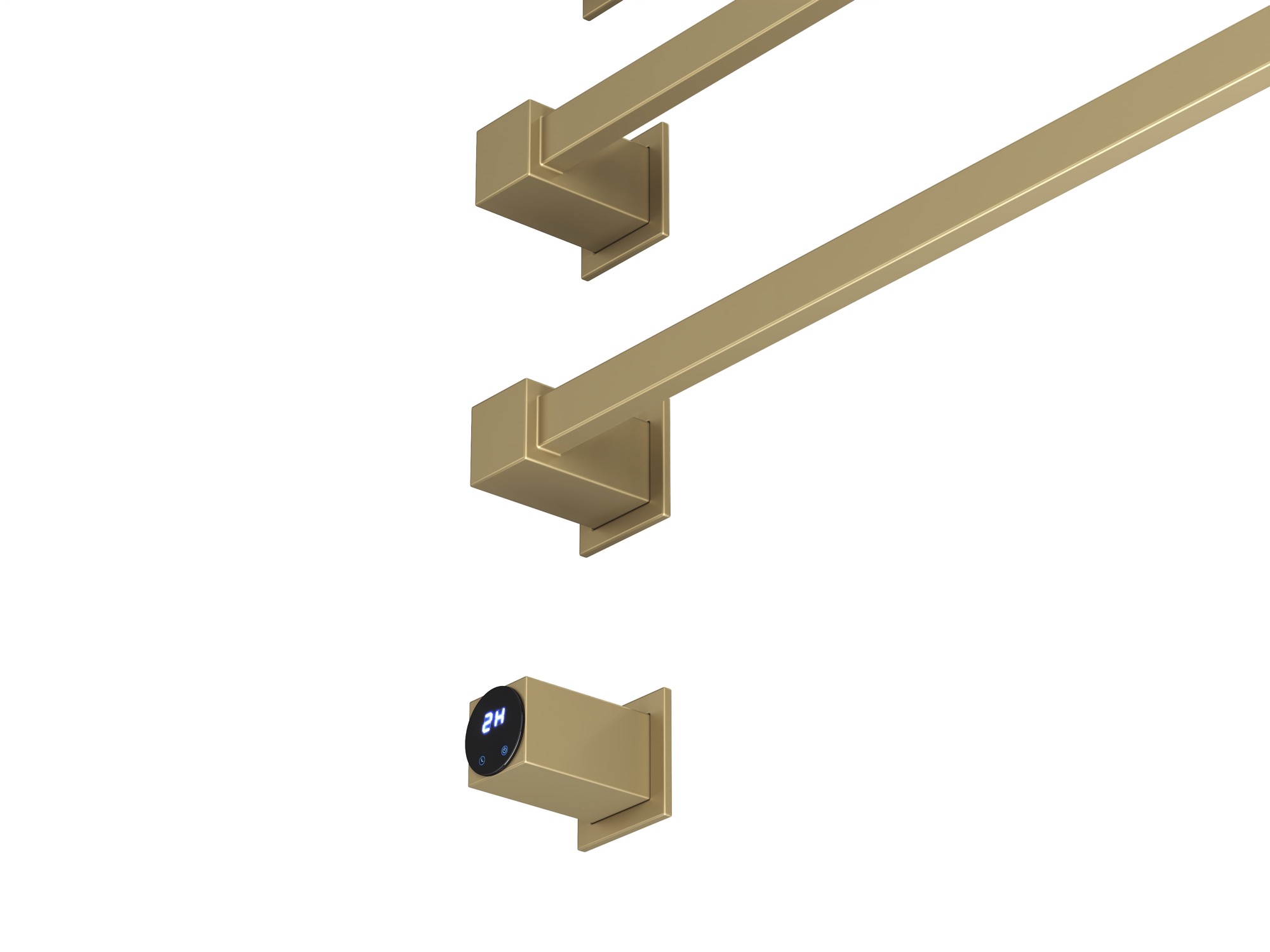 HB-016-3BG Матовое Золото Полотенцесушитель встраиваемый электрический