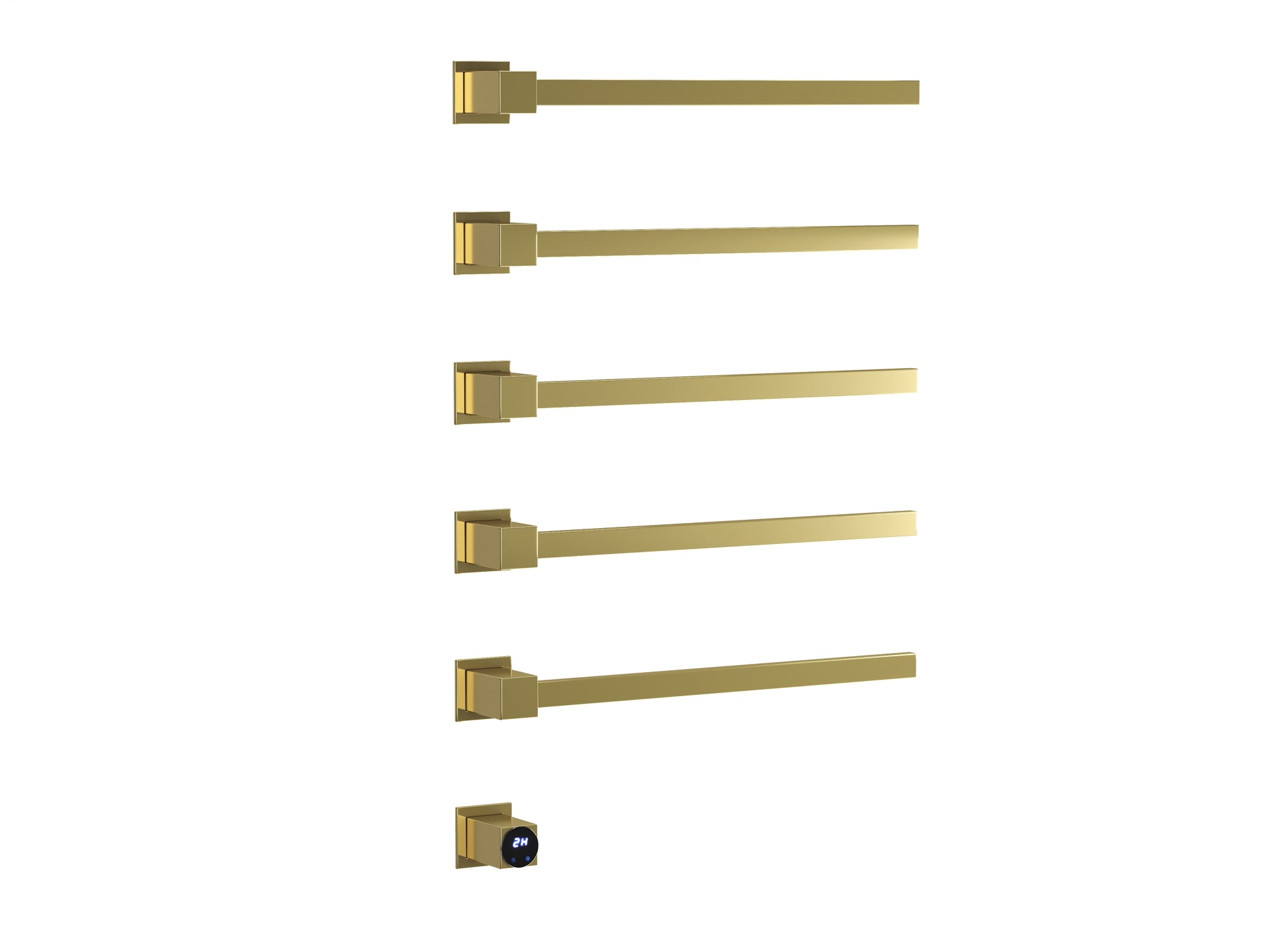 HB-016-5GO Золото Полотенцесушитель встраиваемый электрический