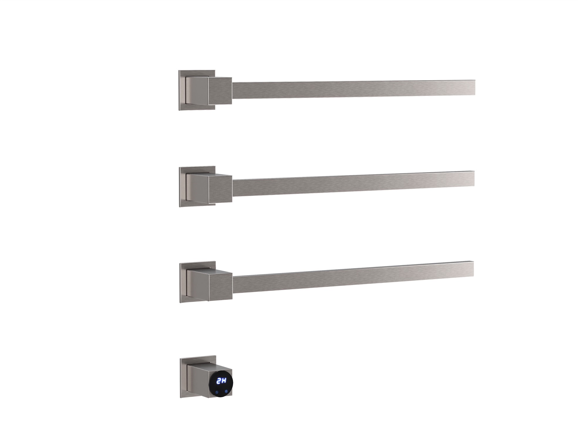 HB-016-3BN Матовый Никель Полотенцесушитель встраиваемый электрический