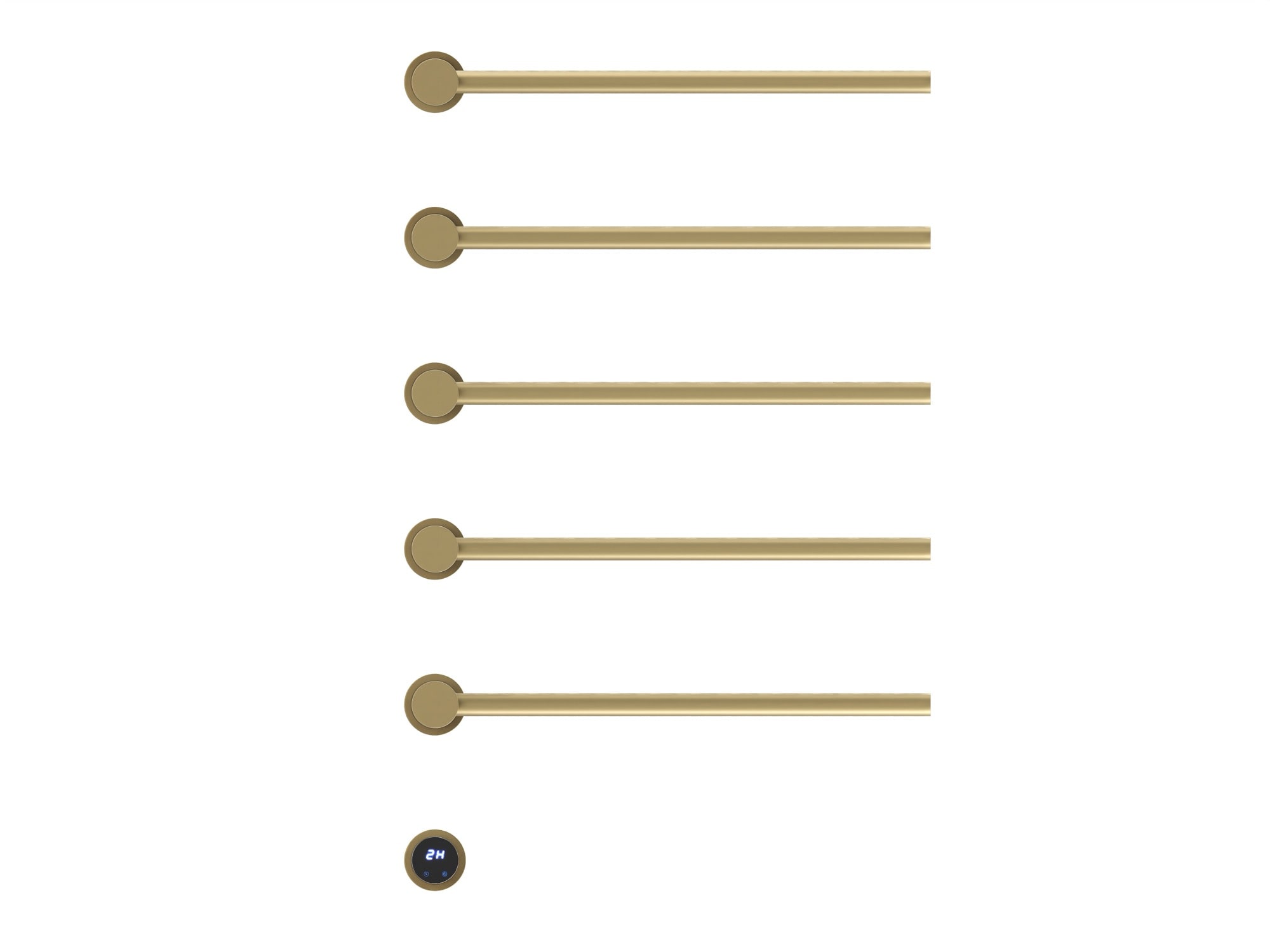 HB-006-5BG Матовое Золото Полотенцесушитель встраиваемый электрический