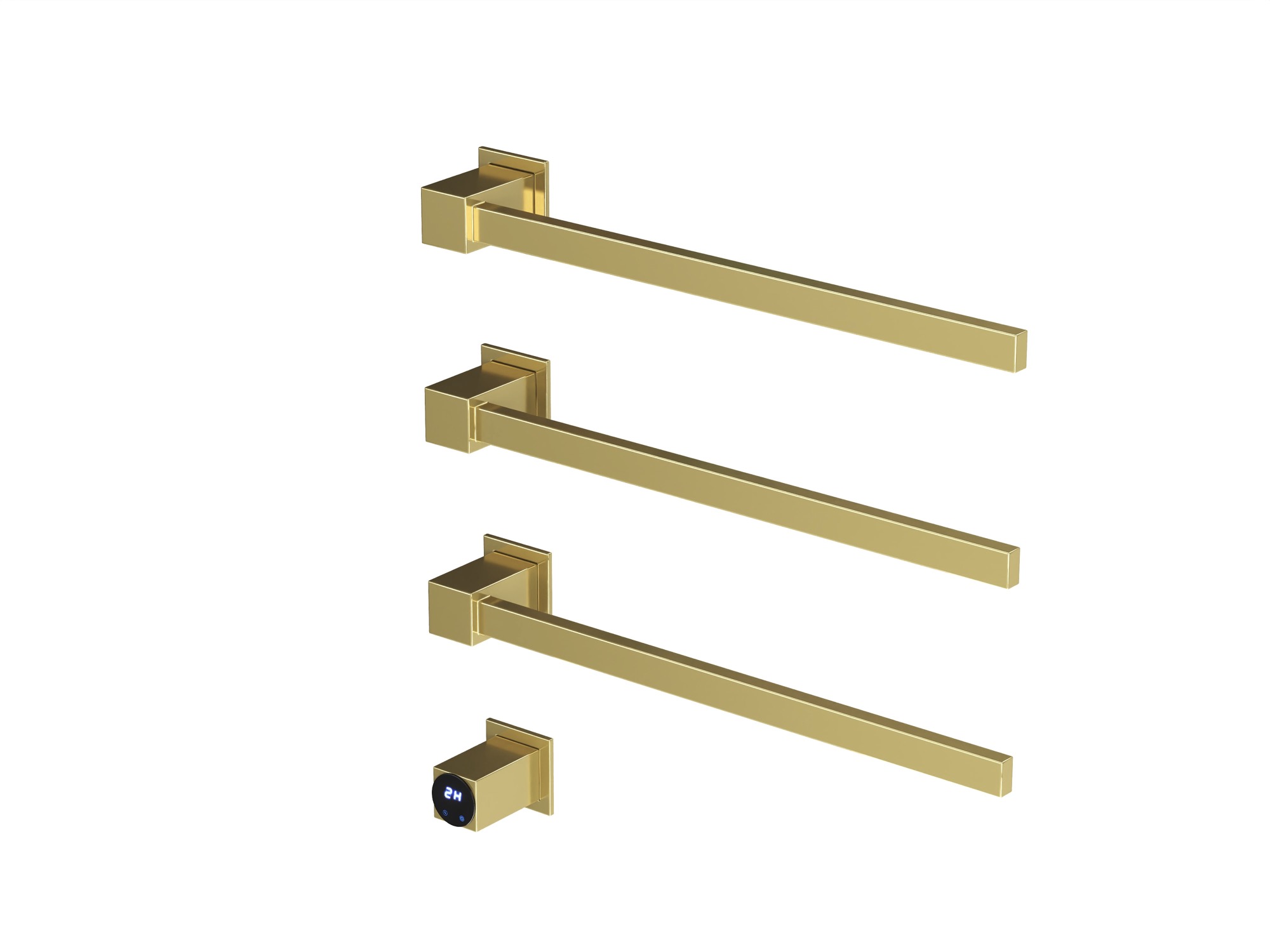 HB-016-3GO Золото Полотенцесушитель встраиваемый электрический