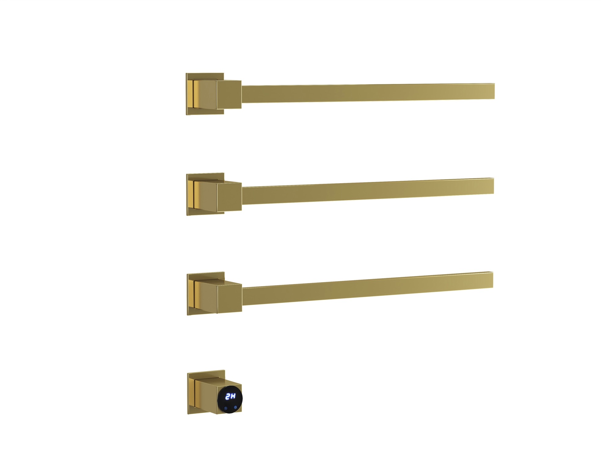 HB-016-3GO Золото Полотенцесушитель встраиваемый электрический