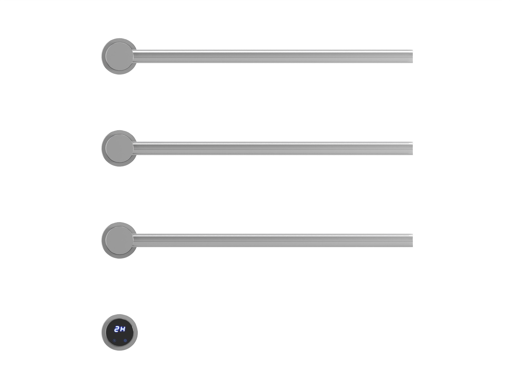HB-006-3CH Хром Полотенцесушитель встраиваемый электрический
