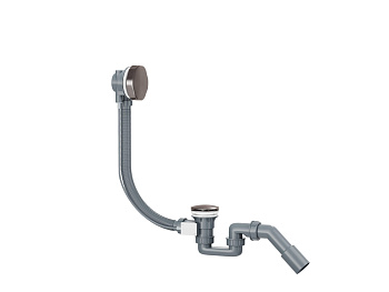 HB-8800BN Матовый никель Сифон для ванны полуавтомат