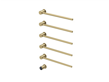 HB-006-5BG Матовое Золото Полотенцесушитель встраиваемый электрический 