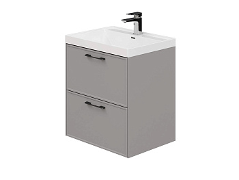 Тумба Марин 60-2 Серый К167 (Ирис/Классик60)