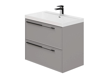 Тумба Марин 80-2 Серый К167 (Ирис/Классик 80)