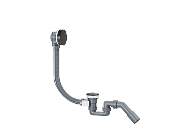 HB-8800GG Стальной серый Сифон для ванны полуавтомат