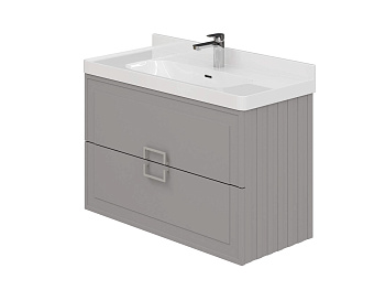 Тумба Ариэль 100-2 Серый К167 (Кати/Андреа 100)