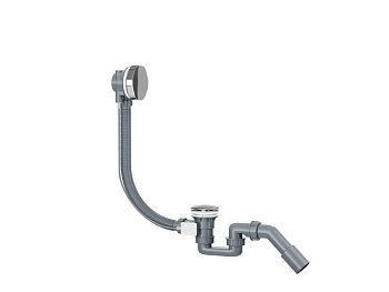 HB-8800CH Хром Сифон для ванны полуавтомат