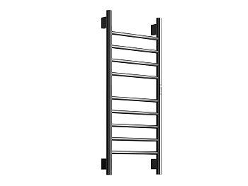 HB-012-9BCH Чёрный Хром Полотенцесушитель электрический 900*400